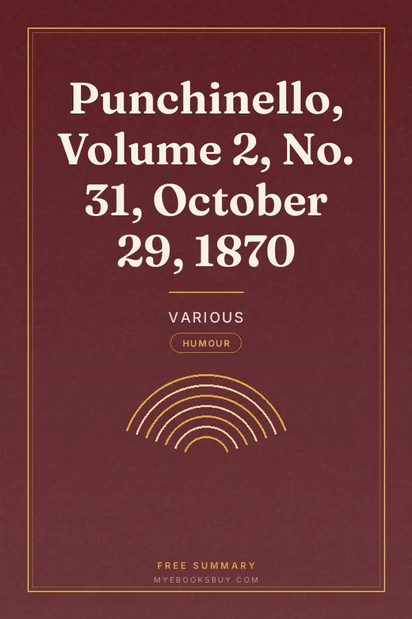 Cover of Punchinello, Volume 2, No. 31, October 29, 1870