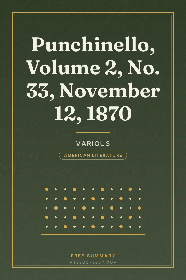 Cover of Punchinello, Volume 2, No. 33, November 12, 1870