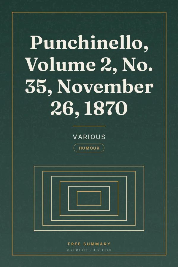 Cover of Punchinello, Volume 2, No. 35, November 26, 1870