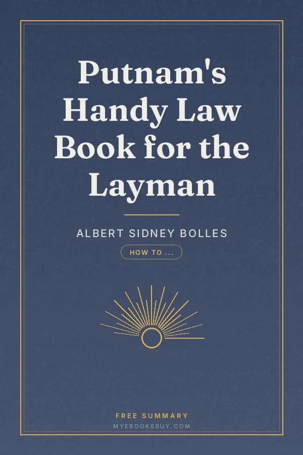 Cover of Putnam's Handy Law Book for the Layman