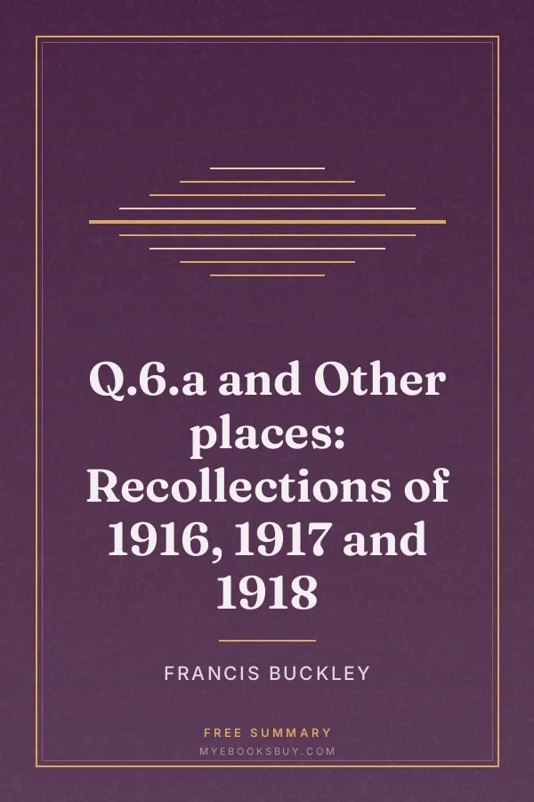Cover of Q.6.a and Other places: Recollections of 1916, 1917 and 1918