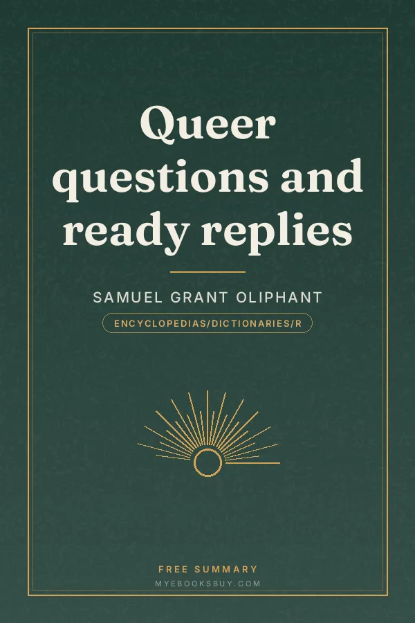 Cover of Queer questions and ready replies