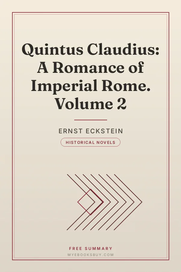 Cover of Quintus Claudius: A Romance of Imperial Rome. Volume 2