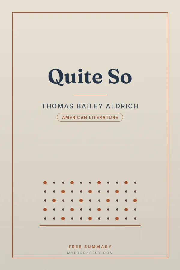 Cover of Quite So