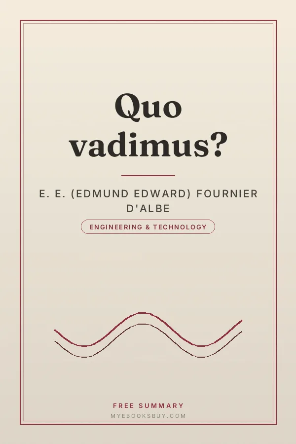 Cover of Quo vadimus?