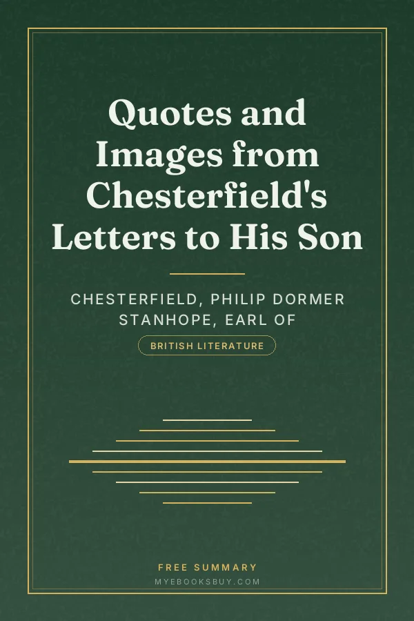 Cover of Quotes and Images from Chesterfield's Letters to His Son