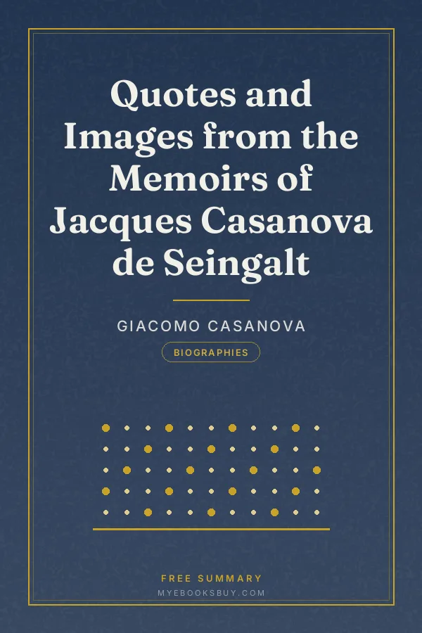 Cover of Quotes and Images from the Memoirs of Jacques Casanova de Seingalt