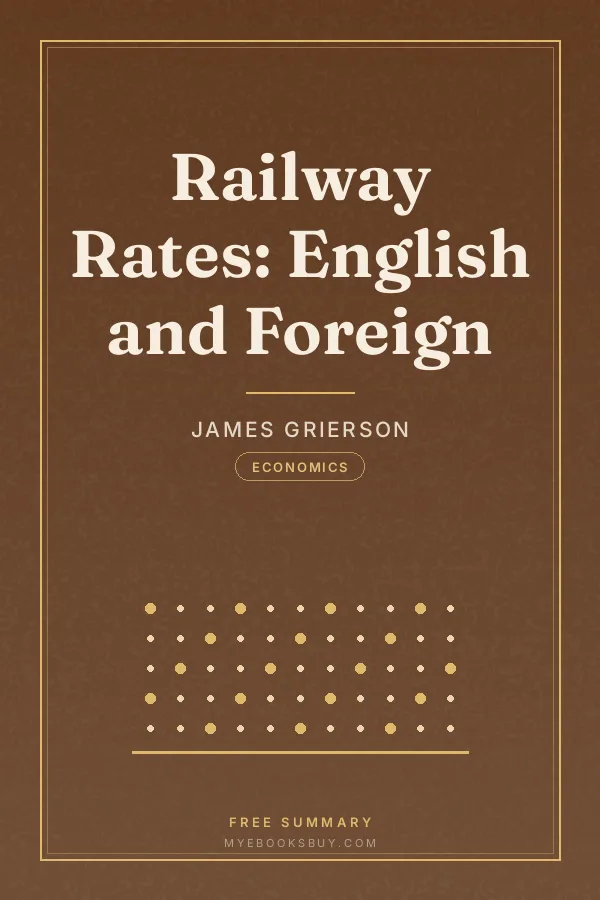 Cover of Railway Rates: English and Foreign