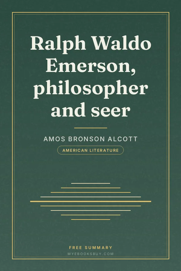Cover of Ralph Waldo Emerson, philosopher and seer