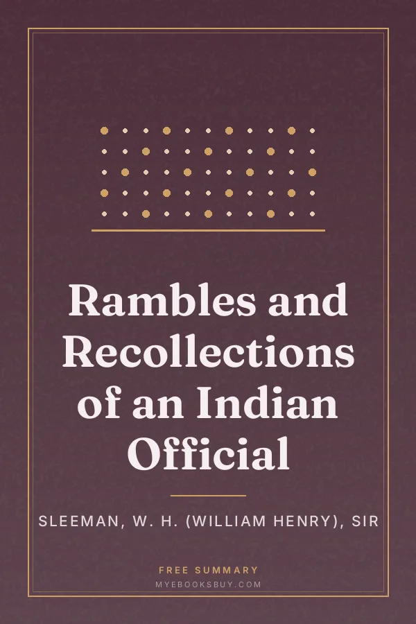 Cover of Rambles and Recollections of an Indian Official
