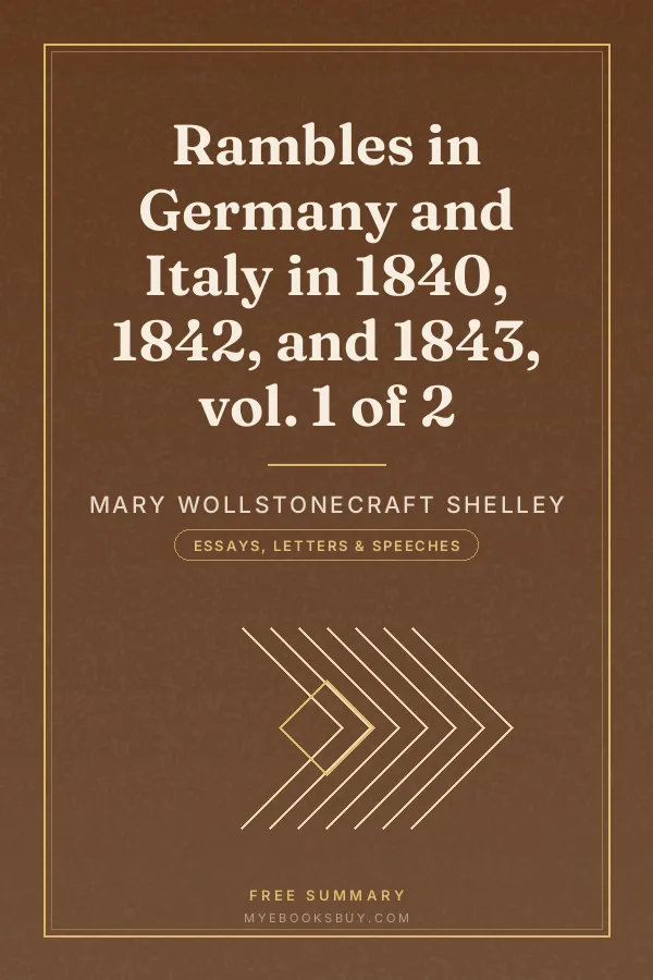 Cover of Rambles in Germany and Italy in 1840, 1842, and 1843, vol. 1 of 2