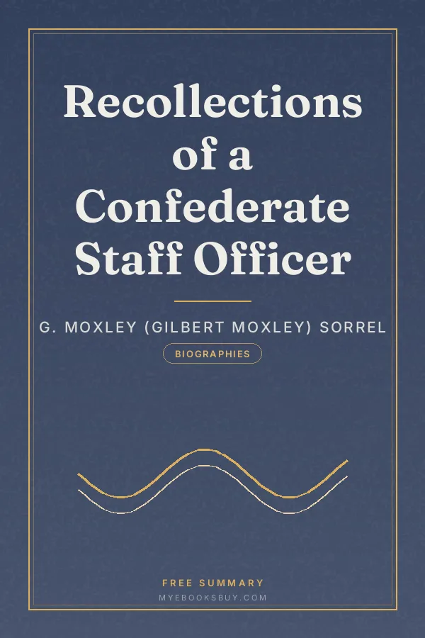 Cover of Recollections of a Confederate Staff Officer