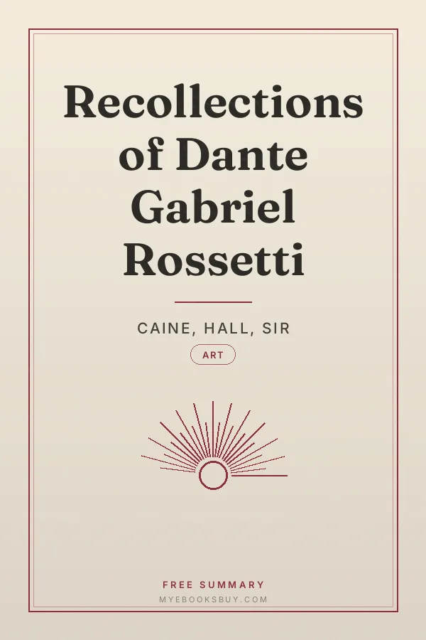 Cover of Recollections of Dante Gabriel Rossetti