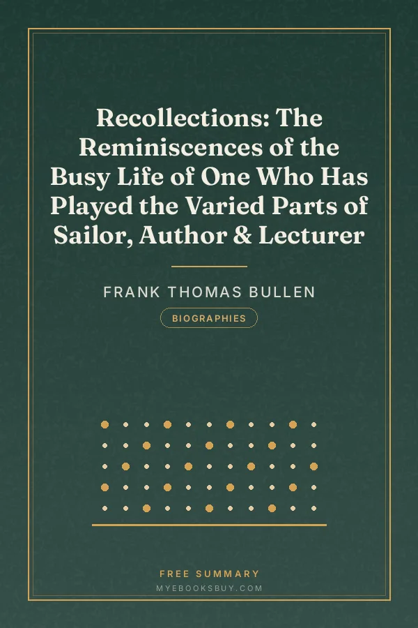 Cover of Recollections: The Reminiscences of the Busy Life of One Who Has Played the Varied Parts of Sailor, Author & Lecturer