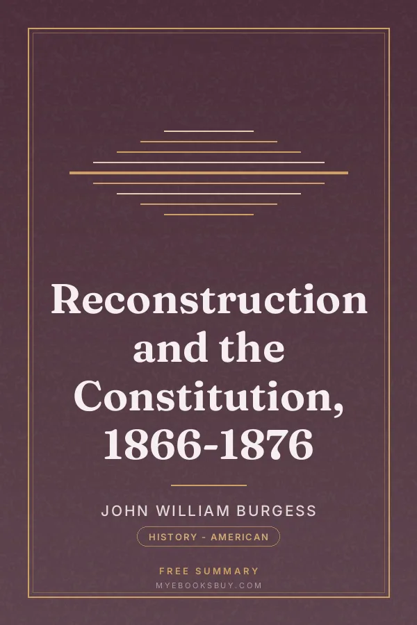 Cover of Reconstruction and the Constitution, 1866-1876