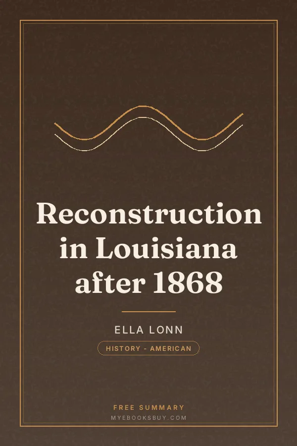 Cover of Reconstruction in Louisiana after 1868