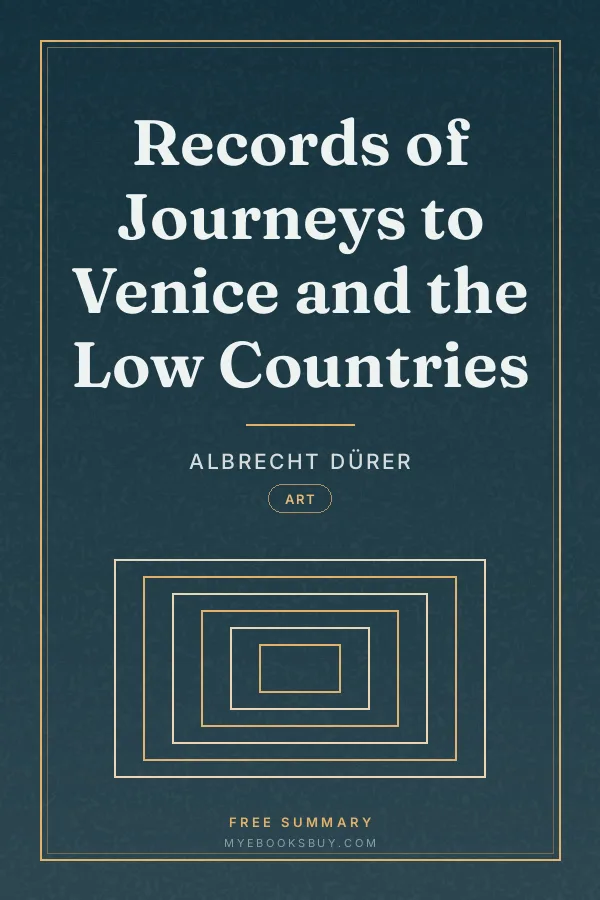 Cover of Records of Journeys to Venice and the Low Countries