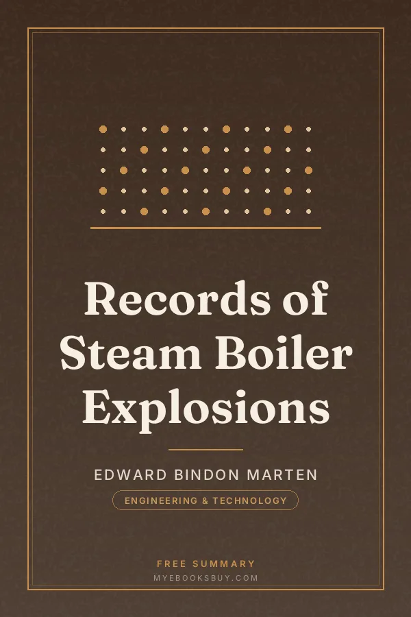 Cover of Records of Steam Boiler Explosions
