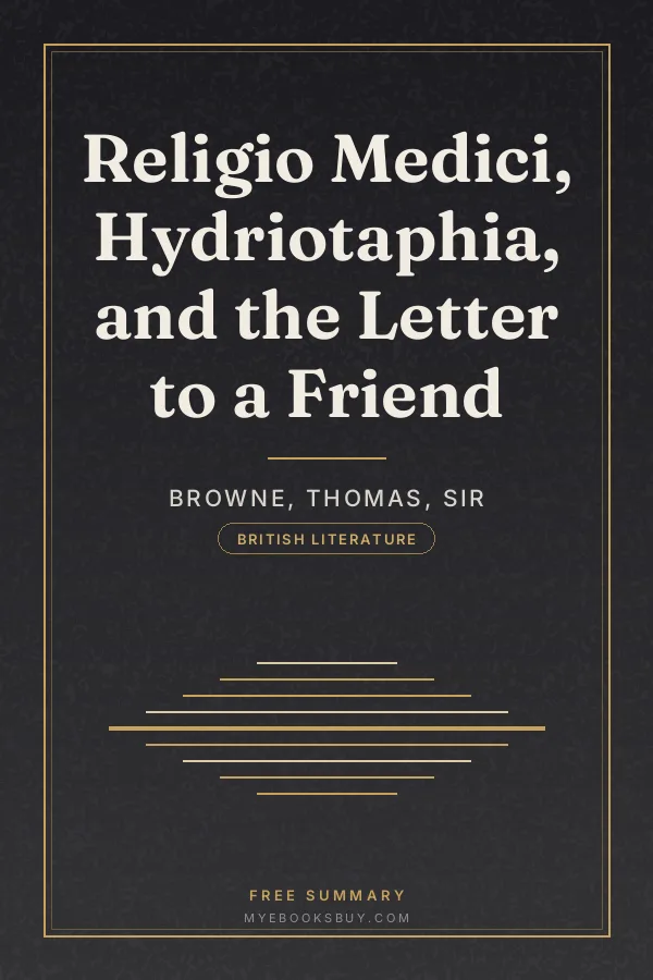 Cover of Religio Medici, Hydriotaphia, and the Letter to a Friend