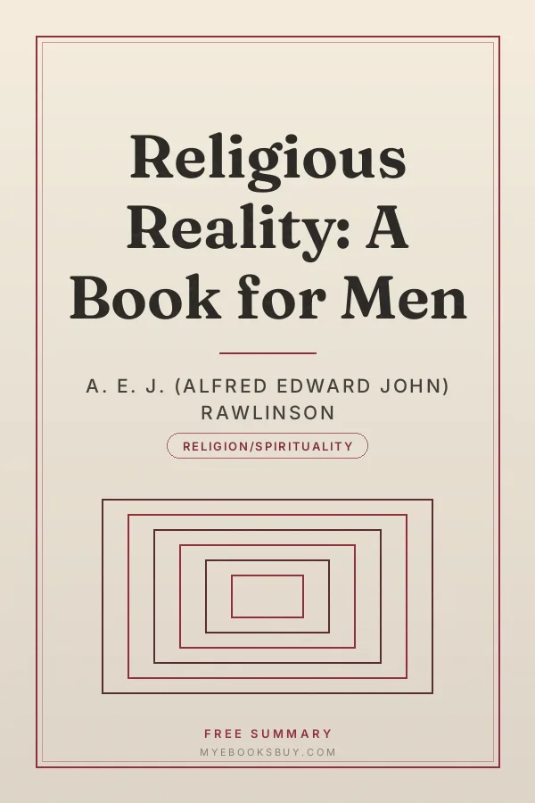 Cover of Religious Reality: A Book for Men