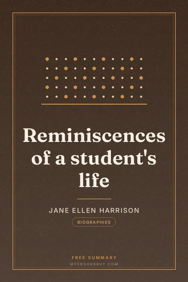 Cover of Reminiscences of a student's life