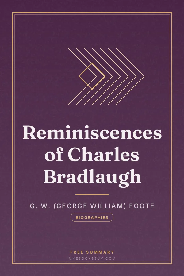 Cover of Reminiscences of Charles Bradlaugh