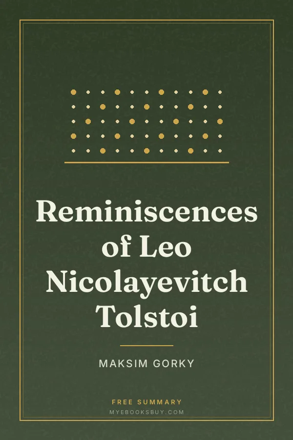 Cover of Reminiscences of Leo Nicolayevitch Tolstoi
