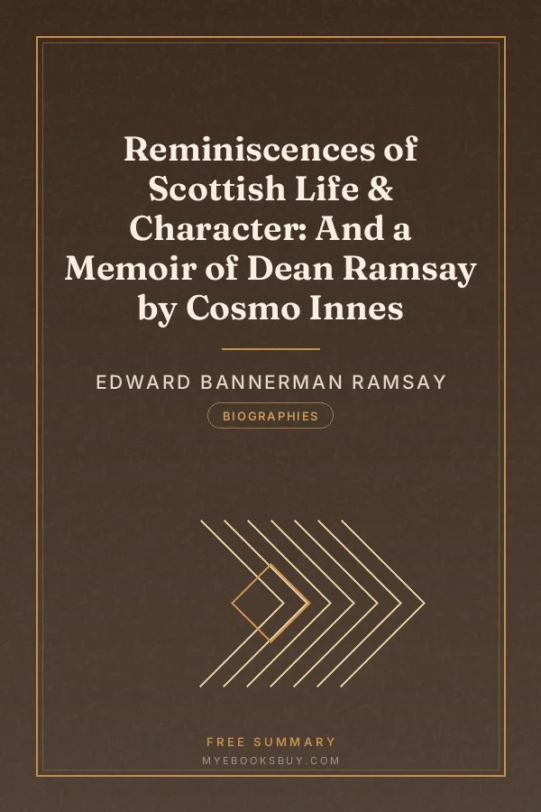 Cover of Reminiscences of Scottish Life & Character: And a Memoir of Dean Ramsay by Cosmo Innes