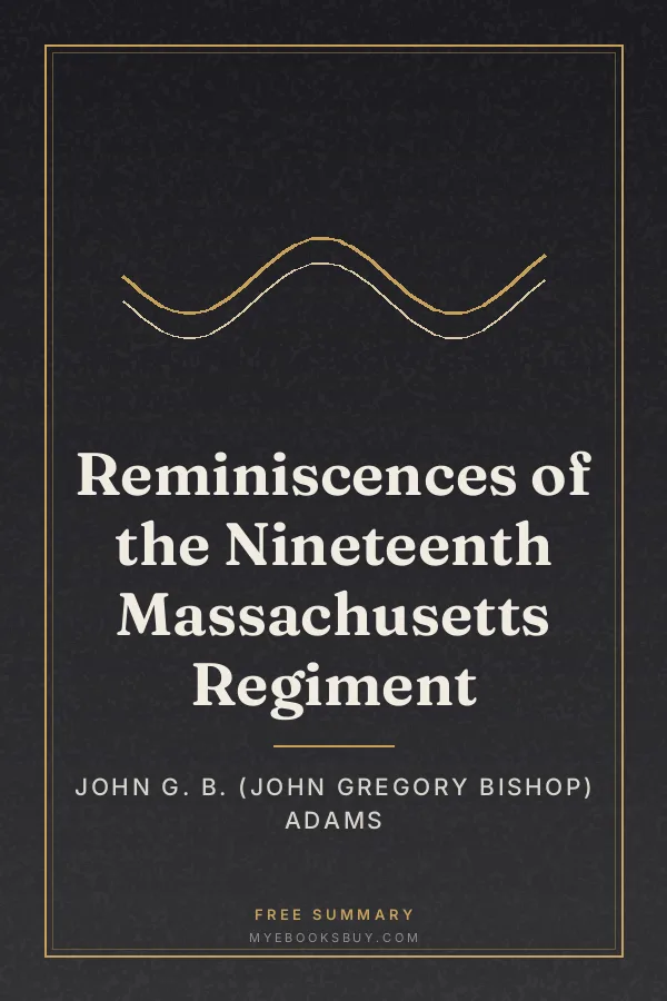 Cover of Reminiscences of the Nineteenth Massachusetts Regiment