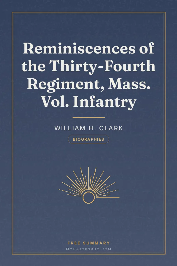 Cover of Reminiscences of the Thirty-Fourth Regiment, Mass. Vol. Infantry
