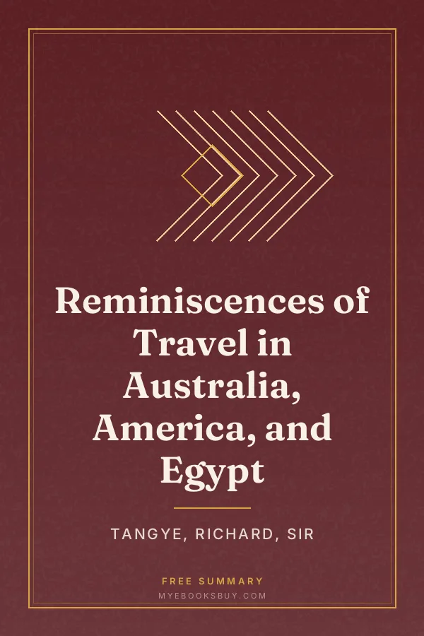 Cover of Reminiscences of Travel in Australia, America, and Egypt