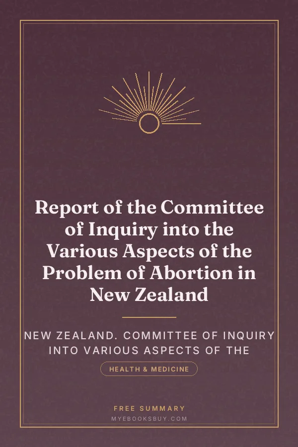 Cover of Report of the Committee of Inquiry into the Various Aspects of the Problem of Abortion in New Zealand