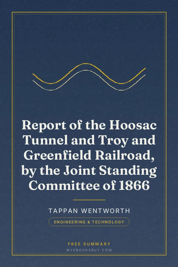 Cover of Report of the Hoosac Tunnel and Troy and Greenfield Railroad, by the Joint Standing Committee of 1866