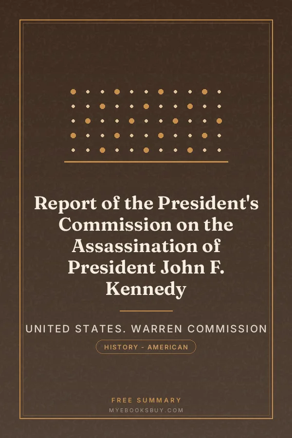 Cover of Report of the President's Commission on the Assassination of President John F. Kennedy