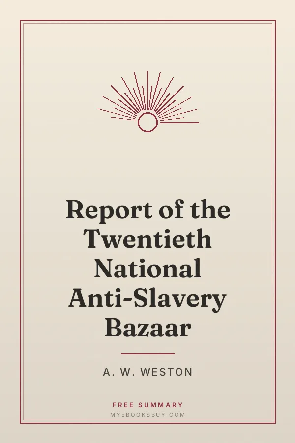 Cover of Report of the Twentieth National Anti-Slavery Bazaar