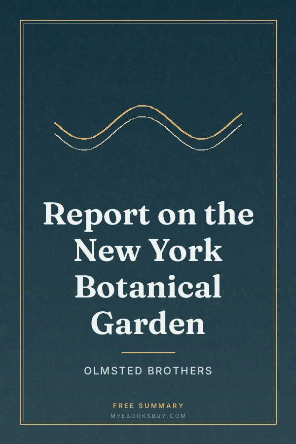 Cover of Report on the New York Botanical Garden