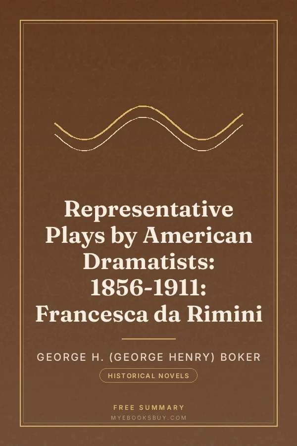 Cover of Representative Plays by American Dramatists: 1856-1911: Francesca da Rimini