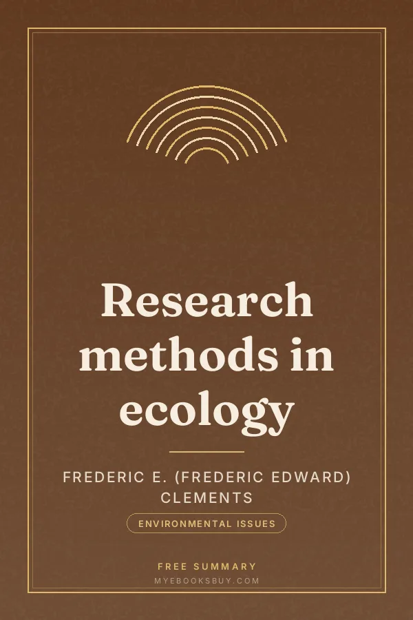 Cover of Research methods in ecology