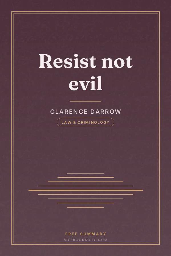 Cover of Resist not evil