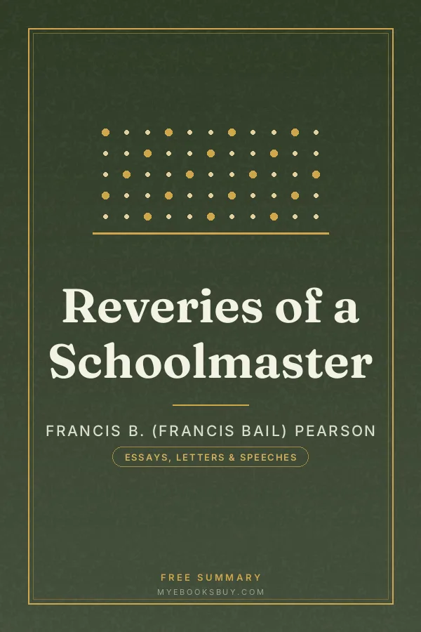 Cover of Reveries of a Schoolmaster