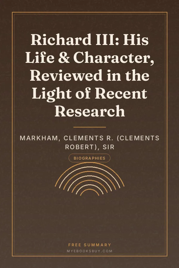 Cover of Richard III: His Life & Character, Reviewed in the Light of Recent Research