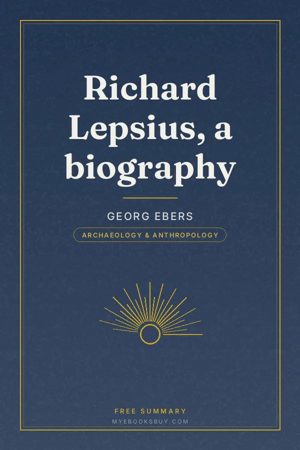 Cover of Richard Lepsius, a biography