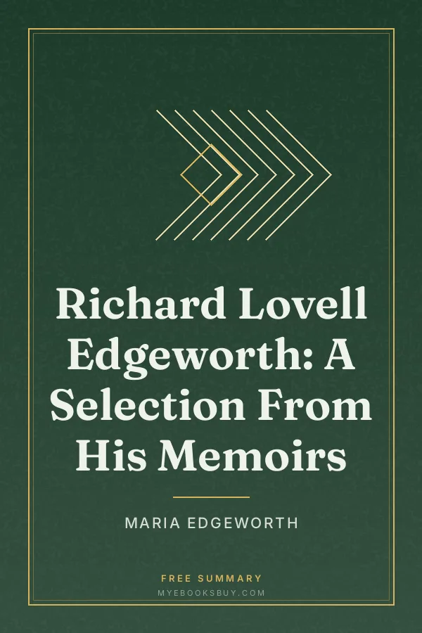 Cover of Richard Lovell Edgeworth: A Selection From His Memoirs