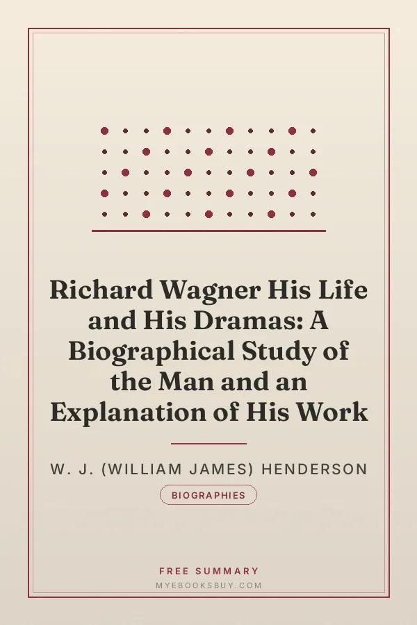 Cover of Richard Wagner His Life and His Dramas: A Biographical Study of the Man and an Explanation of His Work