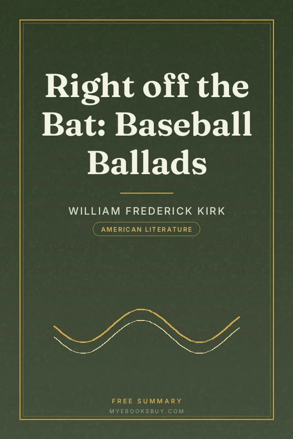 Cover of Right off the Bat: Baseball Ballads