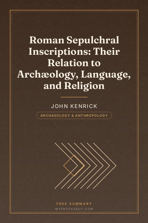 Cover of Roman Sepulchral Inscriptions: Their Relation to Archæology, Language, and Religion