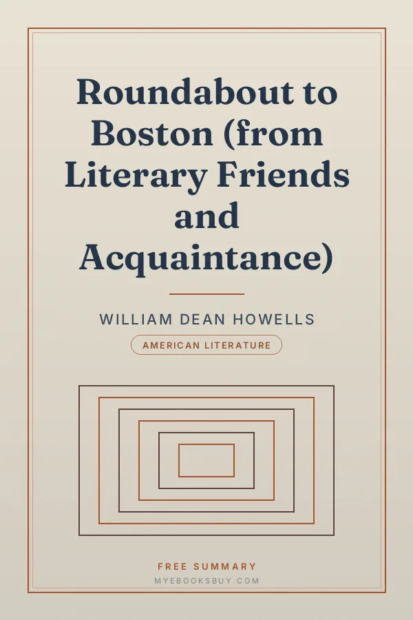 Cover of Roundabout to Boston (from Literary Friends and Acquaintance)