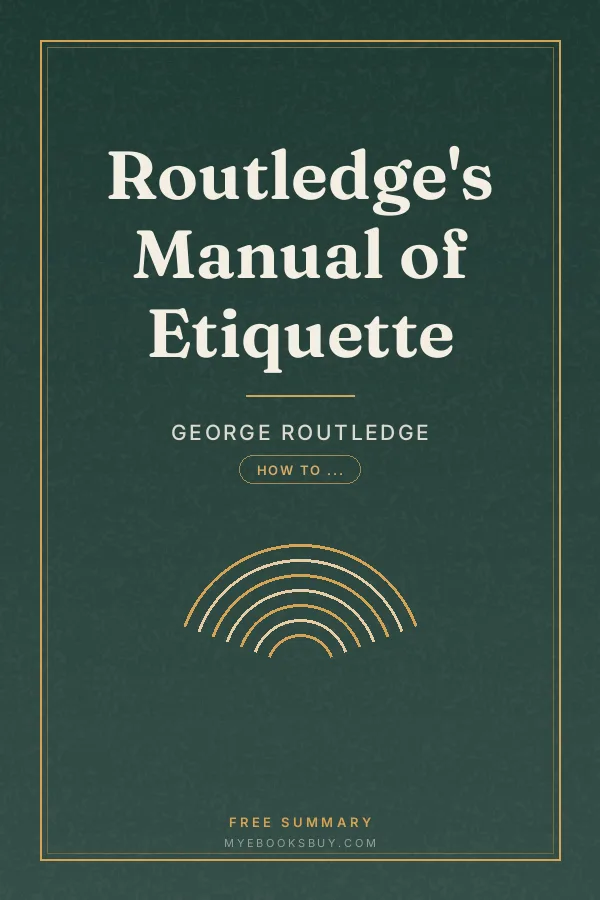 Cover of Routledge's Manual of Etiquette