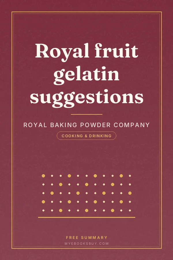 Cover of Royal fruit gelatin suggestions