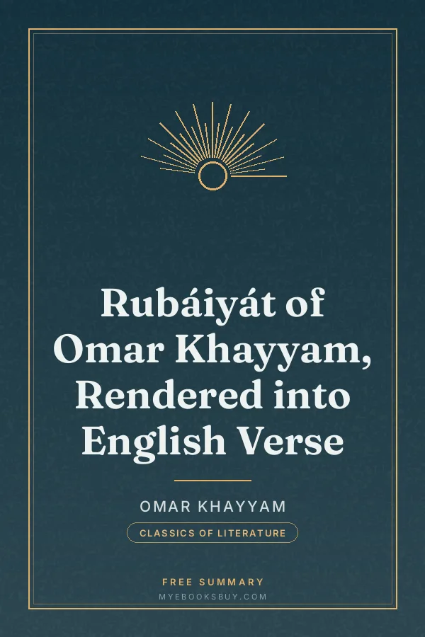 Cover of Rubáiyát of Omar Khayyam, Rendered into English Verse